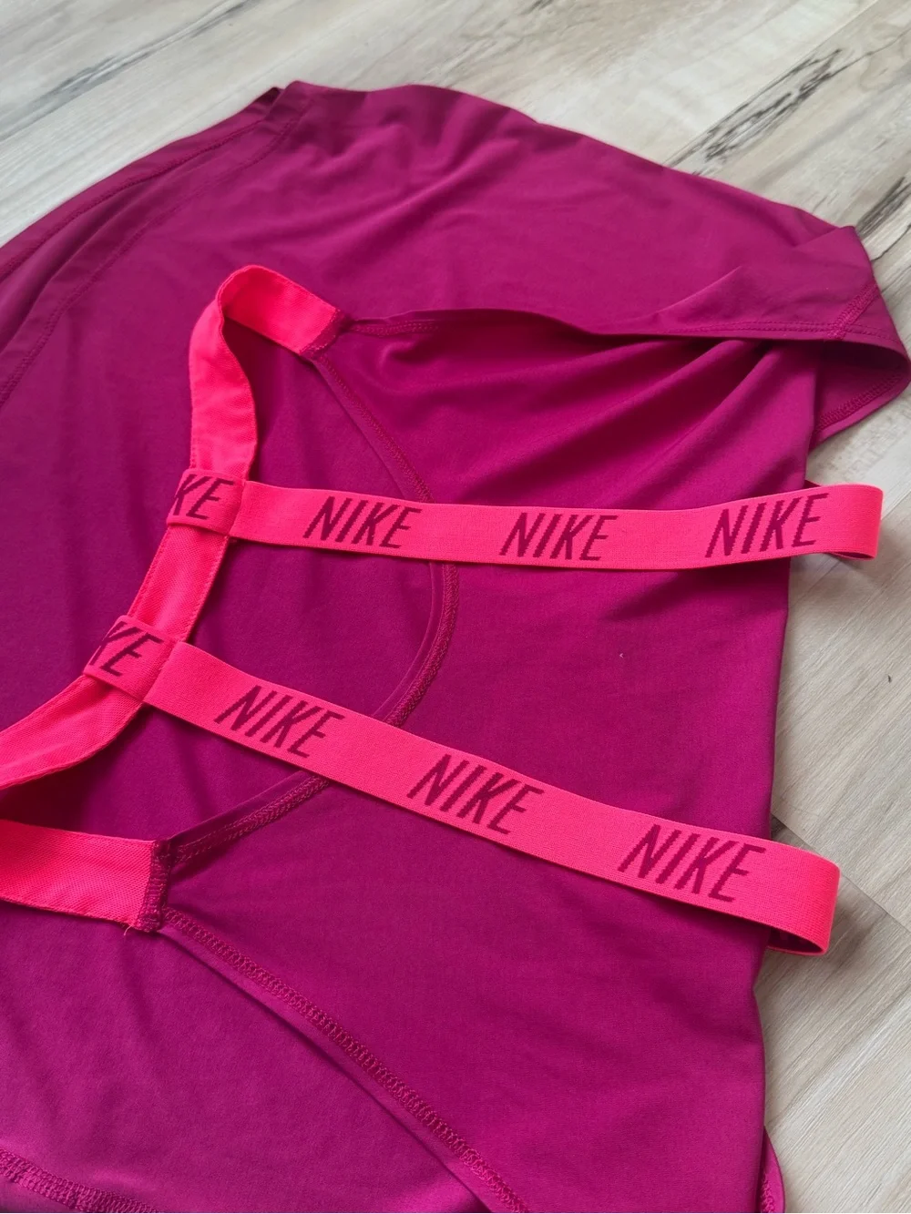 Nike Women’s Racerback Tank Top Bundle - Magenta and Peach